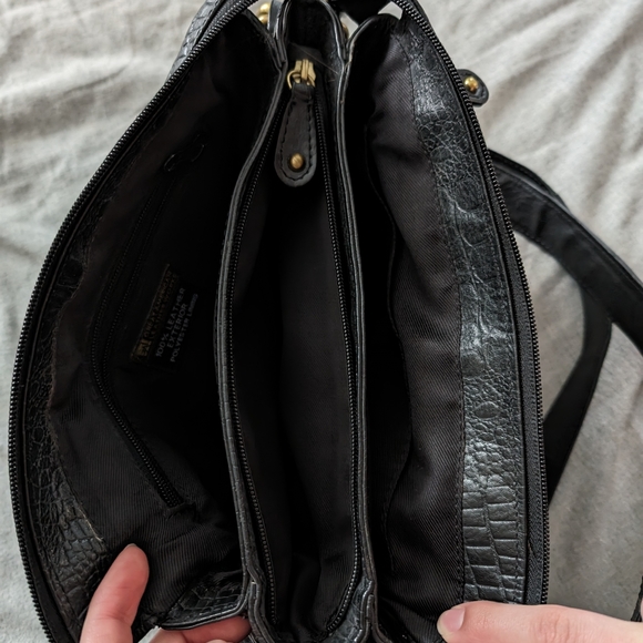 Great American leatherworks black bag with bronze rivets eeuc - Picture 7 of 15